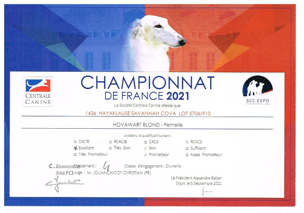 Du Clos De Goldi - 4 -5 Septembre 2021: double Championnat de France, Hanna EXC4!